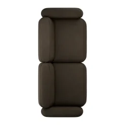 Massproductions Sofas*Patch 2.5-seater sofa, Ecriture 380 Brown
