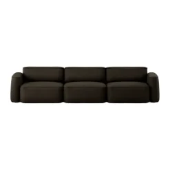 Massproductions Sofas*Patch 3-seater sofa, Ecriture 380 Brown