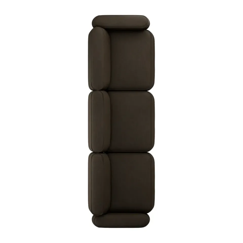 Massproductions Sofas*Patch 3-seater sofa, Ecriture 380 Brown