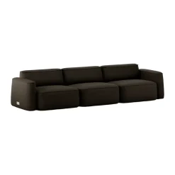 Massproductions Sofas*Patch 3-seater sofa, Ecriture 380 Brown