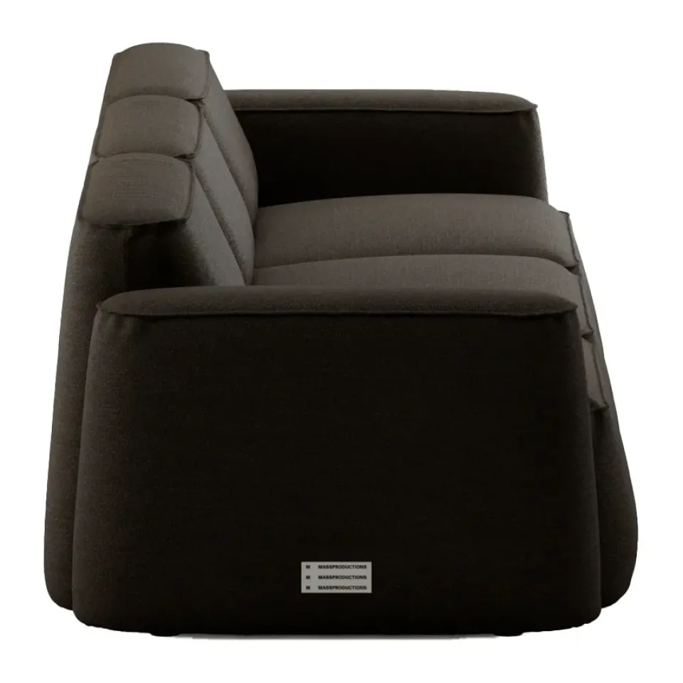 Massproductions Sofas*Patch 3-seater sofa, Ecriture 380 Brown