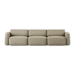 Massproductions Sofas*Patch 3-seater sofa, Ecriture 240 Beige