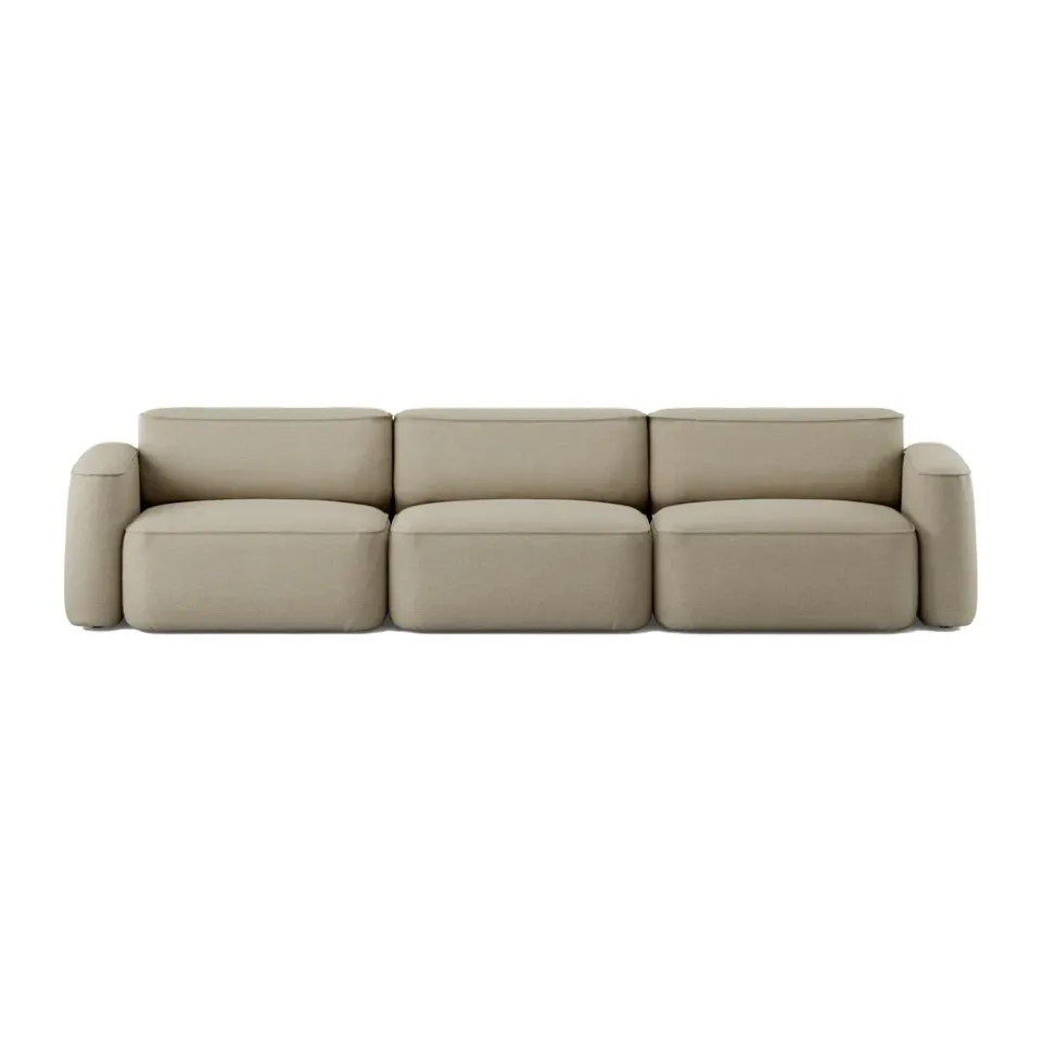 Massproductions Sofas*Patch 3-seater sofa, Ecriture 240 Beige