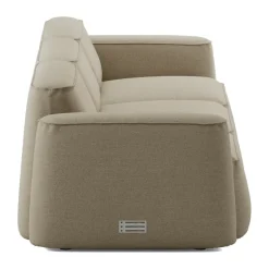 Massproductions Sofas*Patch 3-seater sofa, Ecriture 240 Beige