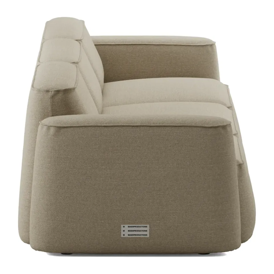 Massproductions Sofas*Patch 3-seater sofa, Ecriture 240 Beige
