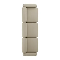 Massproductions Sofas*Patch 3-seater sofa, Ecriture 240 Beige