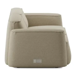Massproductions Sofas*Patch 2.5-seater sofa, Ecriture 240 Beige