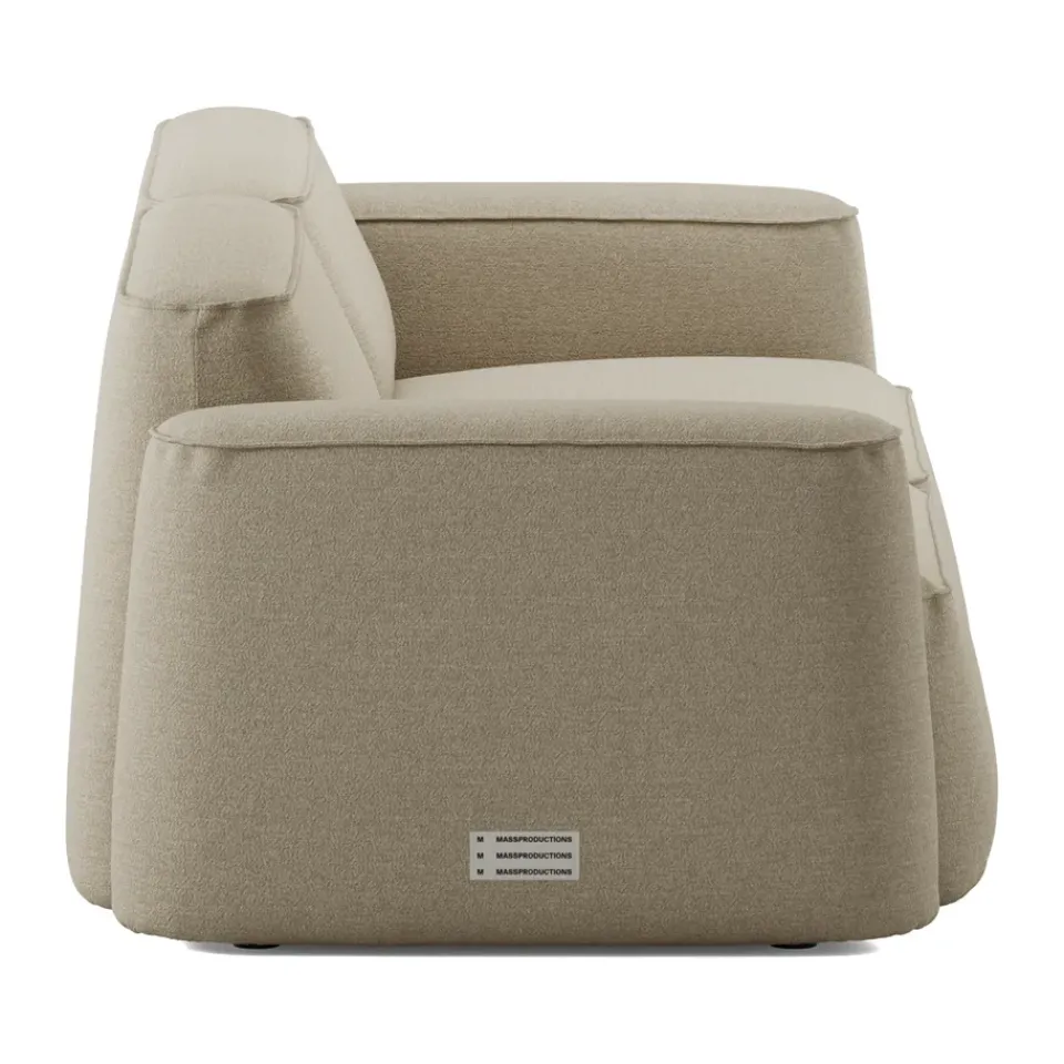 Massproductions Sofas*Patch 2.5-seater sofa, Ecriture 240 Beige