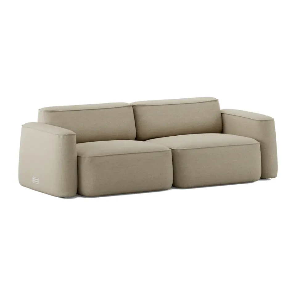 Massproductions Sofas*Patch 2.5-seater sofa, Ecriture 240 Beige