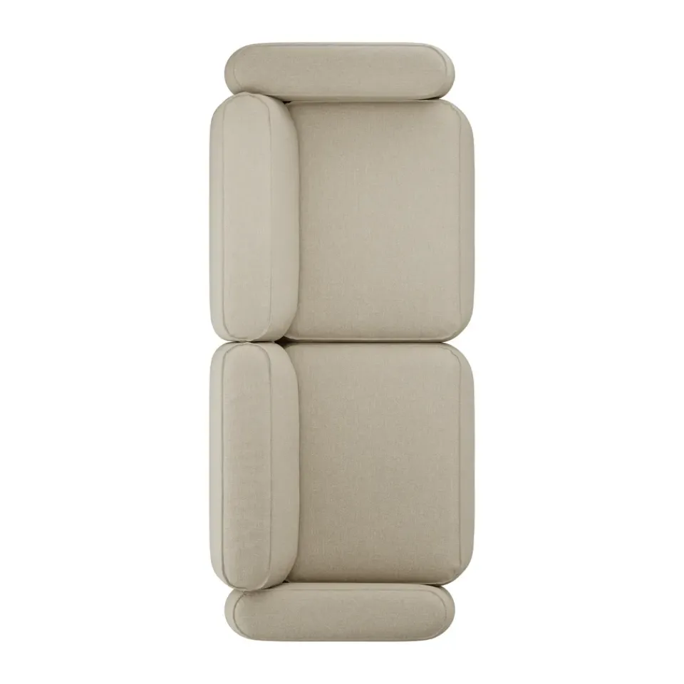 Massproductions Sofas*Patch 2.5-seater sofa, Ecriture 240 Beige