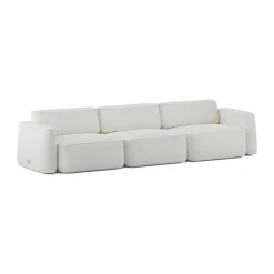 Massproductions Sofas*Patch 3-seater sofa, Ecriture 100 White