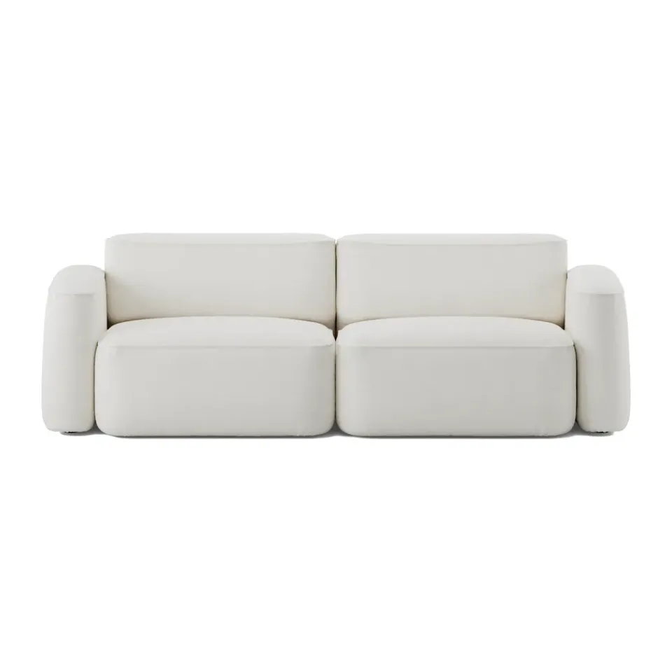 Massproductions Sofas*Patch 2.5-seater sofa, Ecriture 100 White