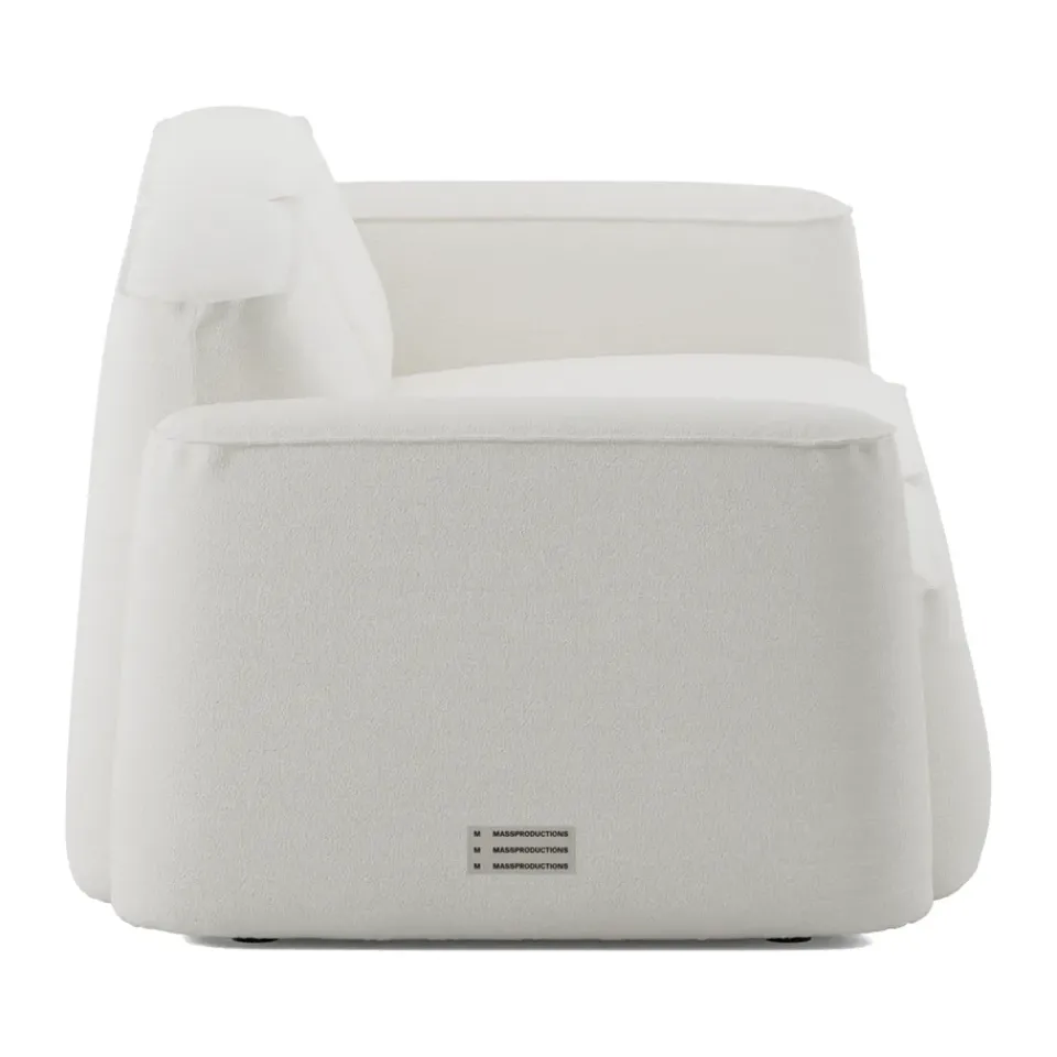 Massproductions Sofas*Patch 2.5-seater sofa, Ecriture 100 White
