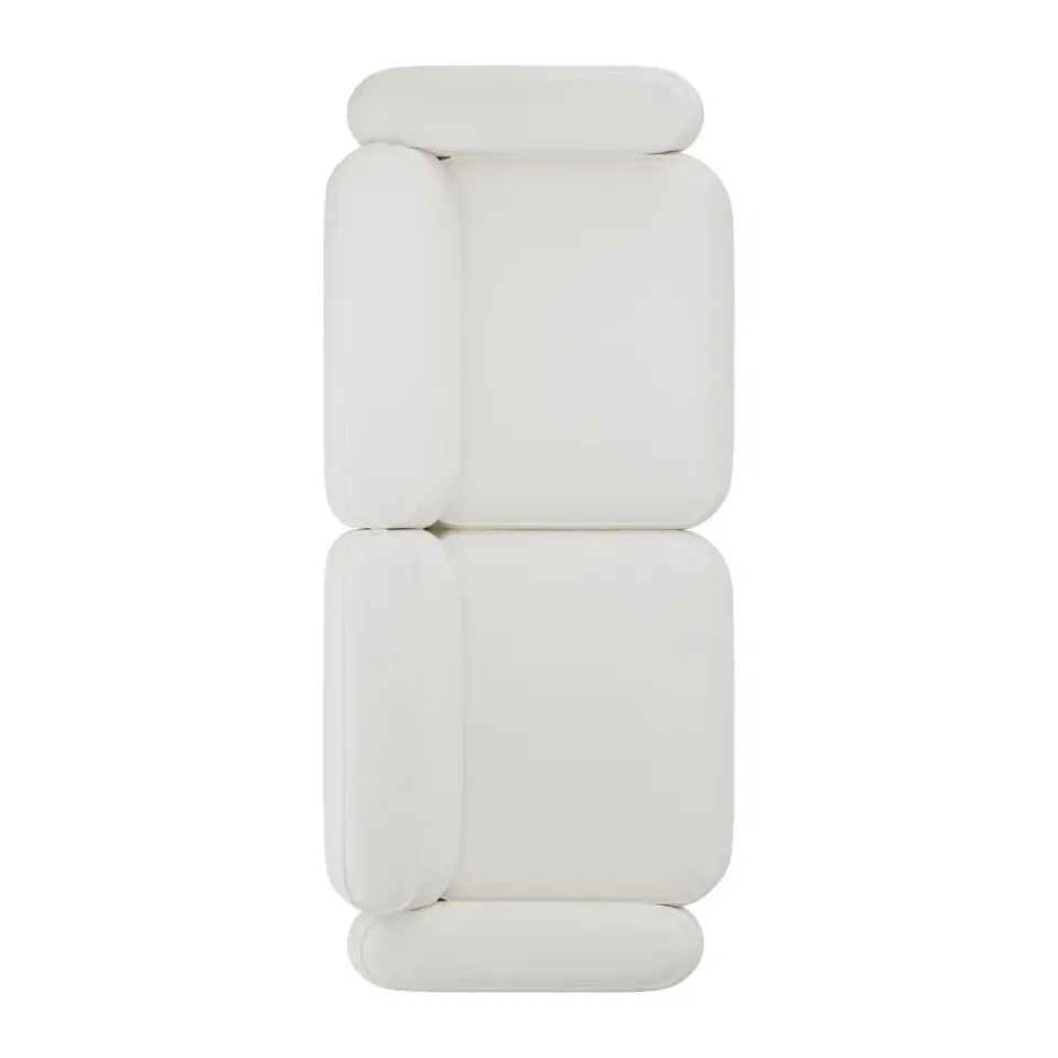 Massproductions Sofas*Patch 2.5-seater sofa, Ecriture 100 White