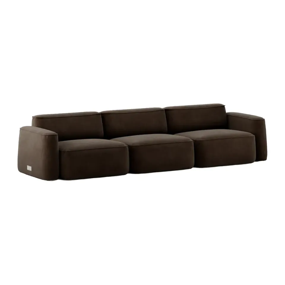 Massproductions Sofas*Patch 3-seater sofa, Gabriel Comfort+ 01566 Brown