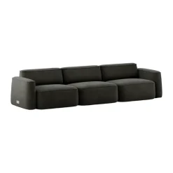 Massproductions Sofas*Patch 3-seater sofa, Gabriel Comfort+ 61013 Grey
