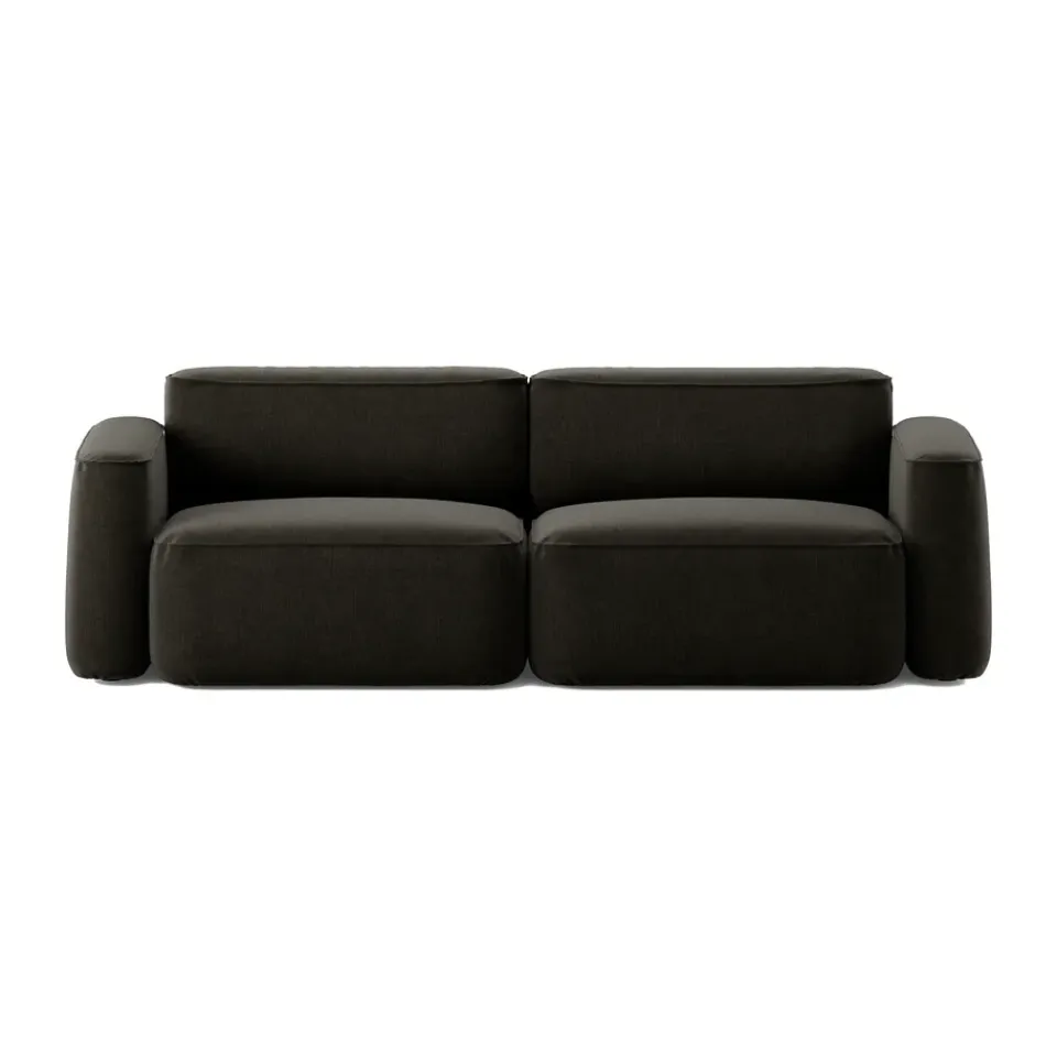 Massproductions Sofas*Patch 2.5-seater sofa, Linara 90 Espresso Brown