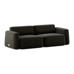 Massproductions Sofas*Patch 2.5-seater sofa, Linara 90 Espresso Brown