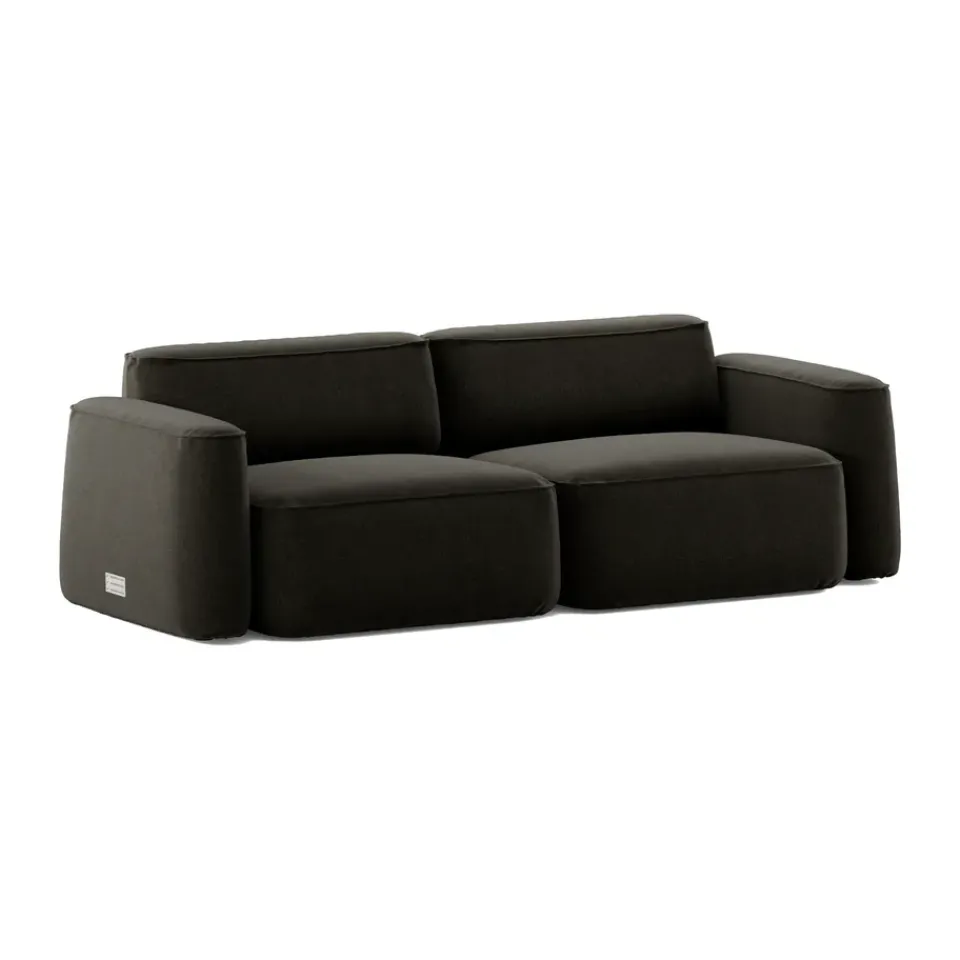 Massproductions Sofas*Patch 2.5-seater sofa, Linara 90 Espresso Brown
