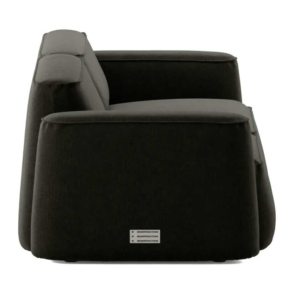 Massproductions Sofas*Patch 2.5-seater sofa, Linara 90 Espresso Brown