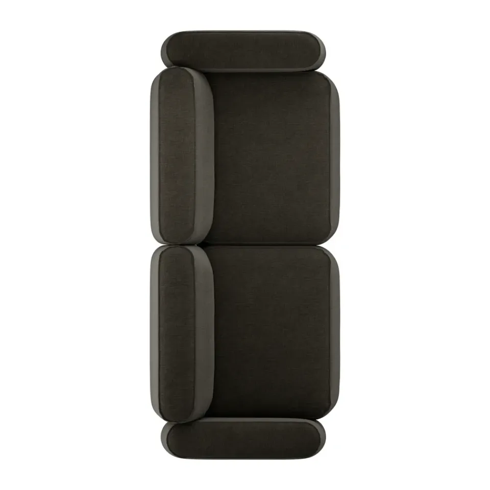 Massproductions Sofas*Patch 2.5-seater sofa, Linara 90 Espresso Brown