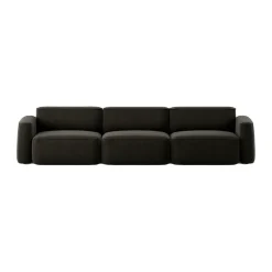 Massproductions Sofas*Patch 3-seater sofa, Linara 90 Espresso Brown