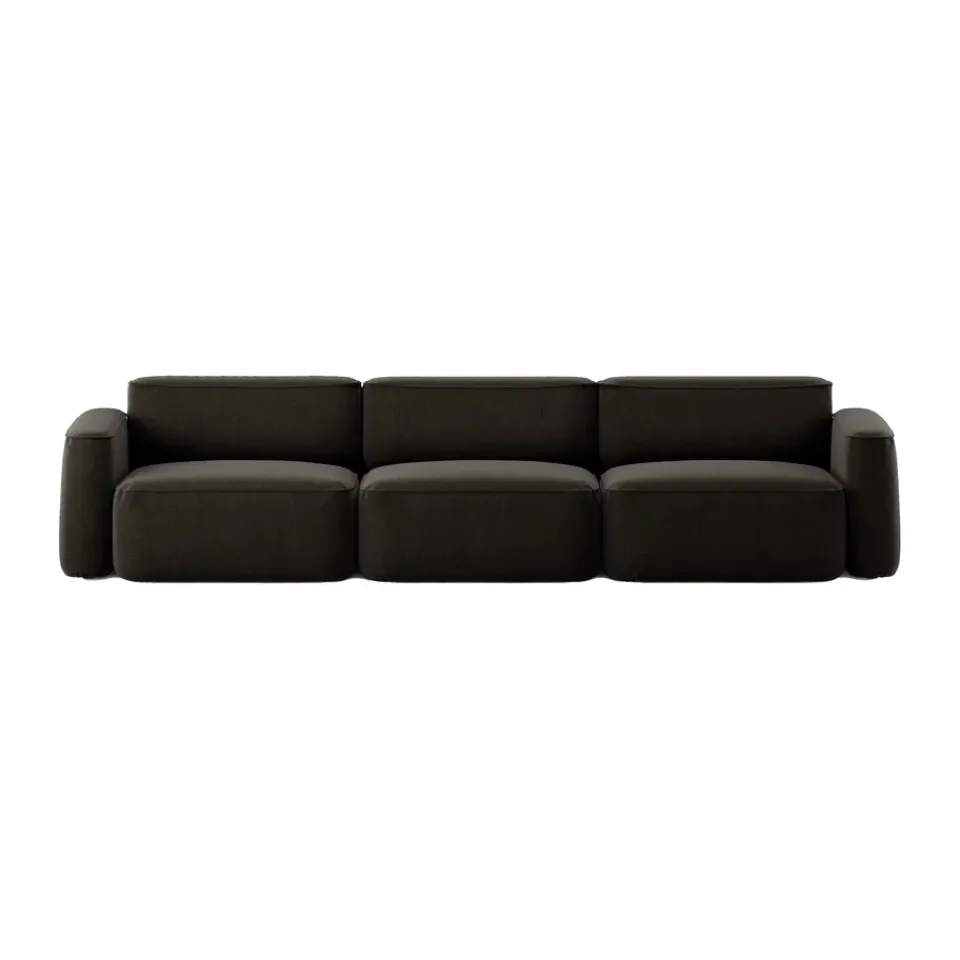 Massproductions Sofas*Patch 3-seater sofa, Linara 90 Espresso Brown