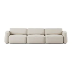 Massproductions Sofas*Patch 3-seater sofa, Linara 05 Porridge White