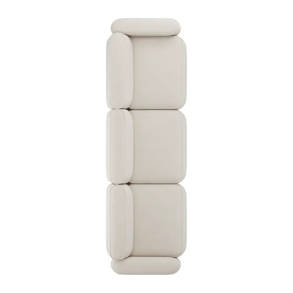 Massproductions Sofas*Patch 3-seater sofa, Linara 05 Porridge White
