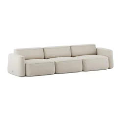 Massproductions Sofas*Patch 3-seater sofa, Linara 05 Porridge White