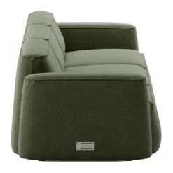 Massproductions Sofas*Patch 3-seater sofa, Linara 100 Tarragon Green