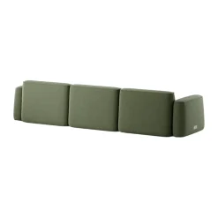 Massproductions Sofas*Patch 3-seater sofa, Linara 100 Tarragon Green