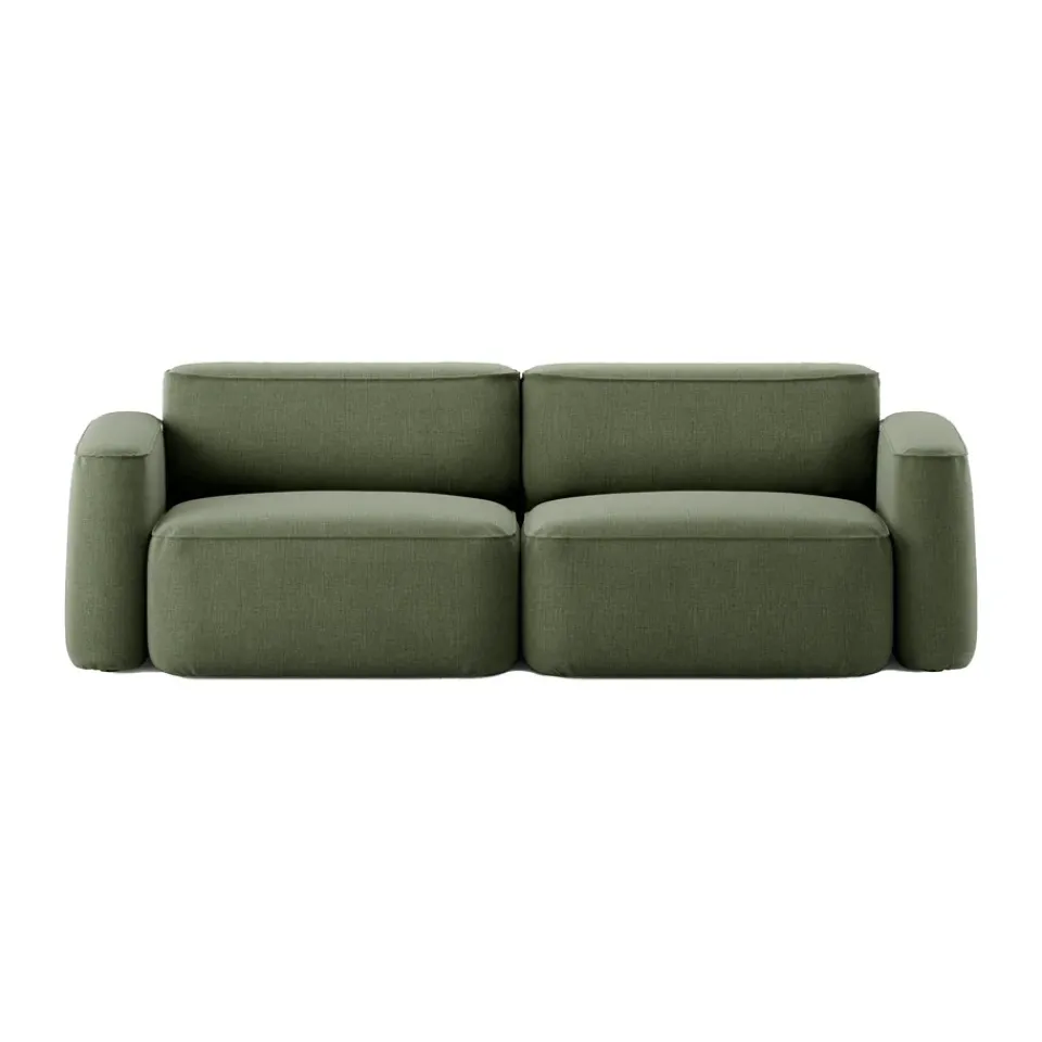 Massproductions Sofas*Patch 2.5-seater sofa, Linara 100 Tarragon Green