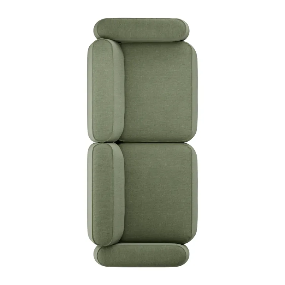 Massproductions Sofas*Patch 2.5-seater sofa, Linara 100 Tarragon Green