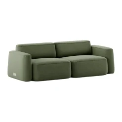 Massproductions Sofas*Patch 2.5-seater sofa, Linara 100 Tarragon Green