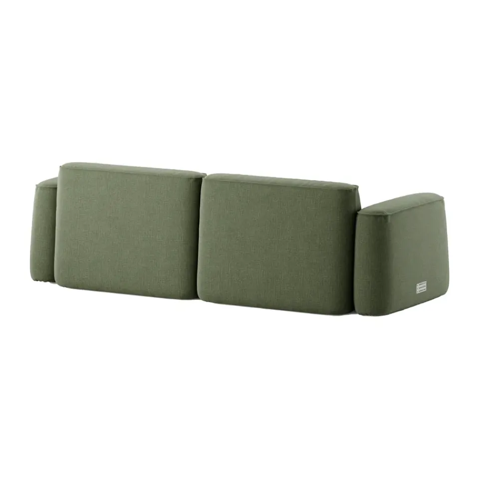 Massproductions Sofas*Patch 2.5-seater sofa, Linara 100 Tarragon Green