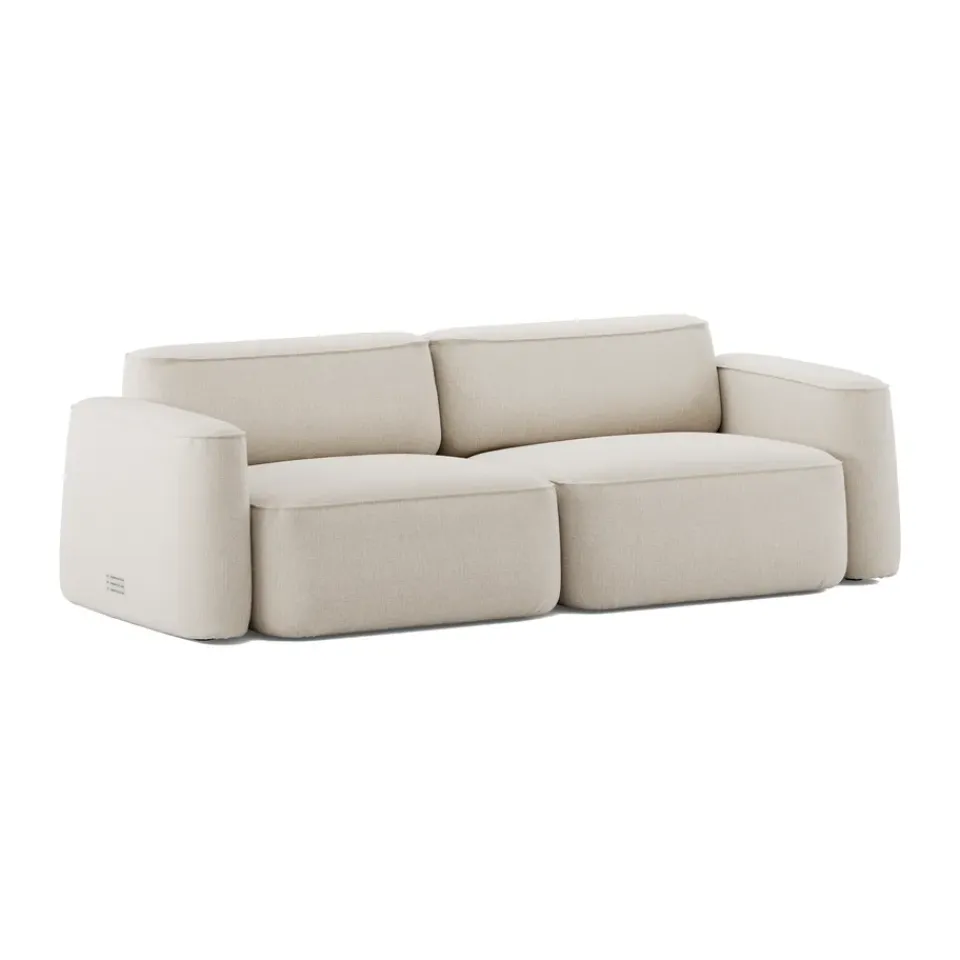 Massproductions Sofas*Patch 2.5-seater sofa, Linara 05 Porridge White
