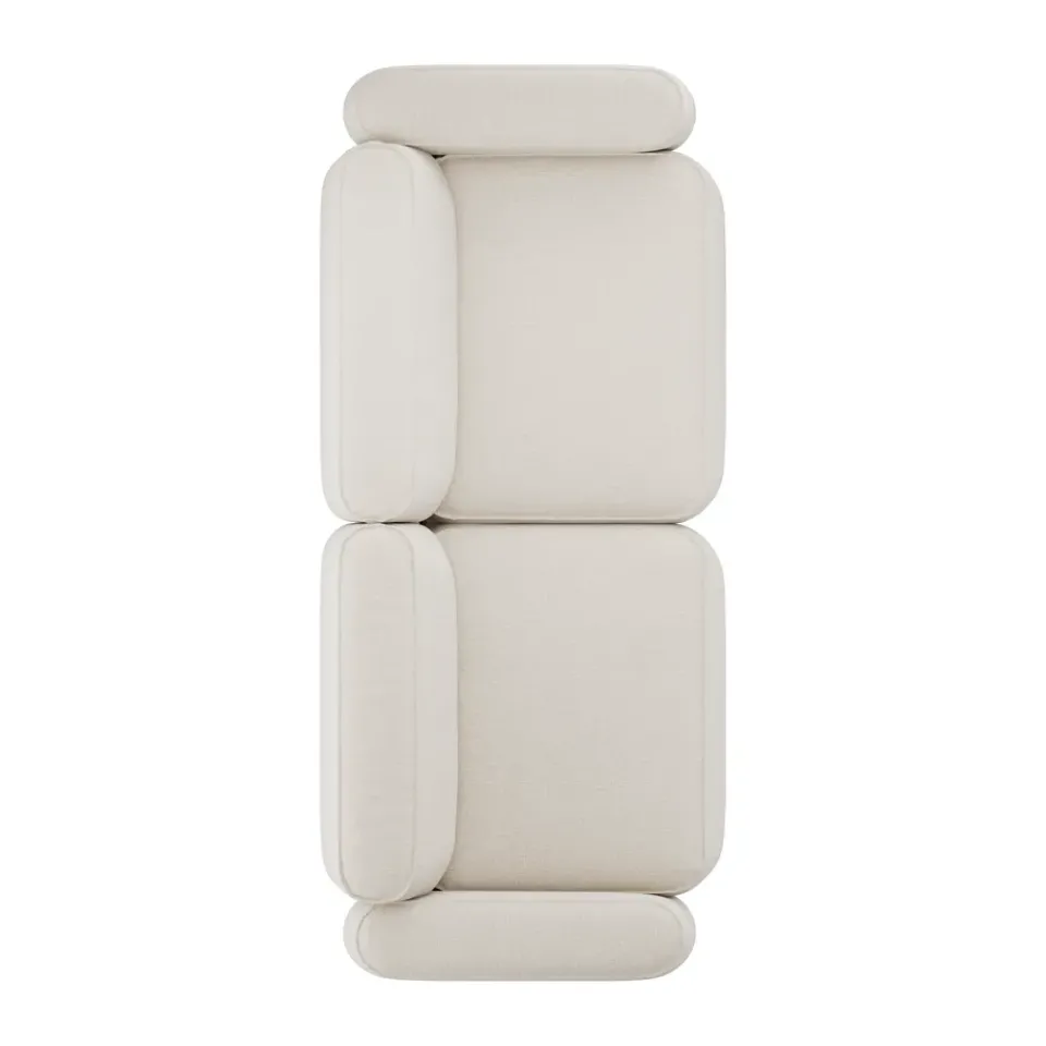 Massproductions Sofas*Patch 2.5-seater sofa, Linara 05 Porridge White