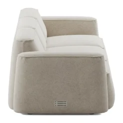 Massproductions Sofas*Patch 3-seater sofa, Spiral 21 Chalk Beige