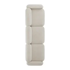 Massproductions Sofas*Patch 3-seater sofa, Spiral 21 Chalk Beige