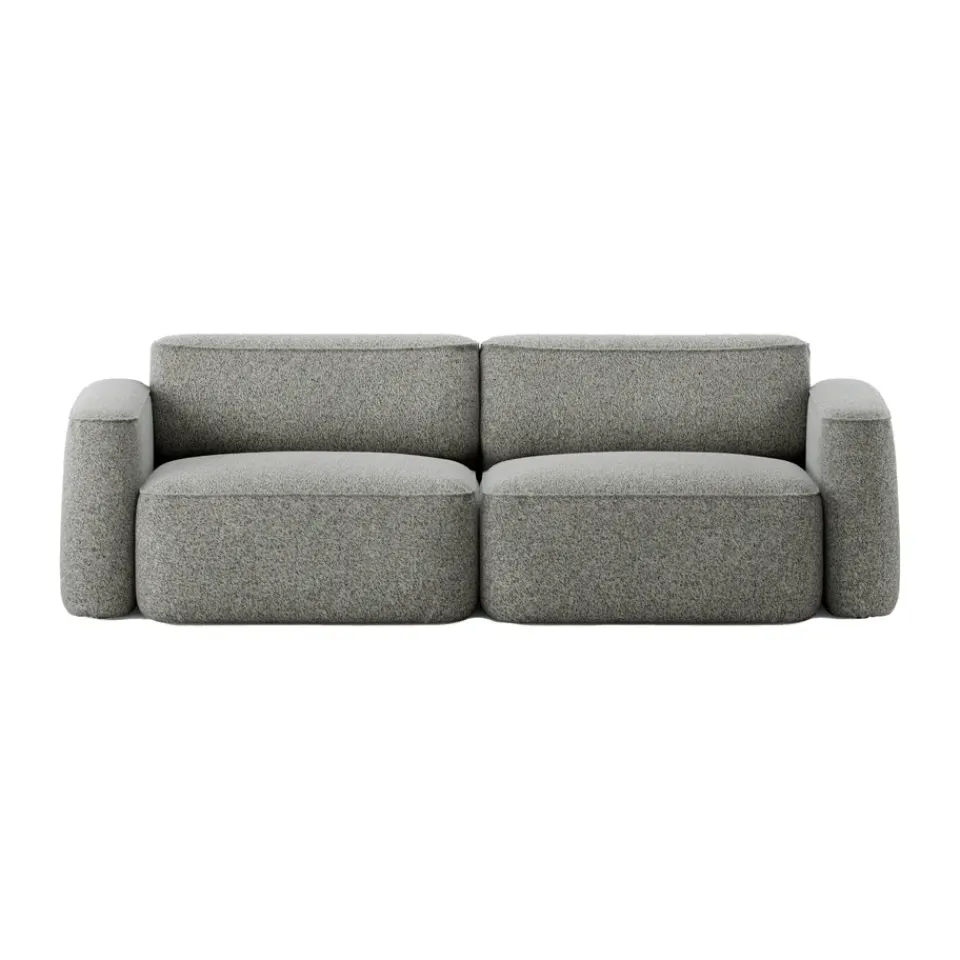 Massproductions Sofas*Patch 2.5-seater sofa, Spiral 23 Monochrome Grey