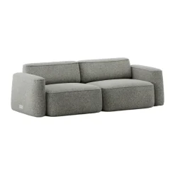 Massproductions Sofas*Patch 2.5-seater sofa, Spiral 23 Monochrome Grey