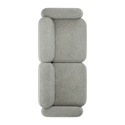Massproductions Sofas*Patch 2.5-seater sofa, Spiral 23 Monochrome Grey