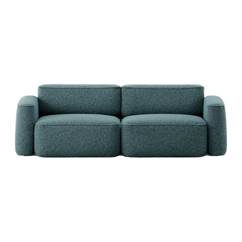 Massproductions Sofas*Patch 2.5-seater sofa, Spiral 06 Dragonfly Green
