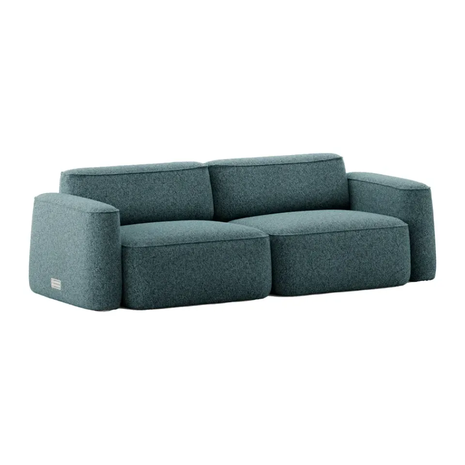 Massproductions Sofas*Patch 2.5-seater sofa, Spiral 06 Dragonfly Green