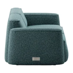 Massproductions Sofas*Patch 2.5-seater sofa, Spiral 06 Dragonfly Green