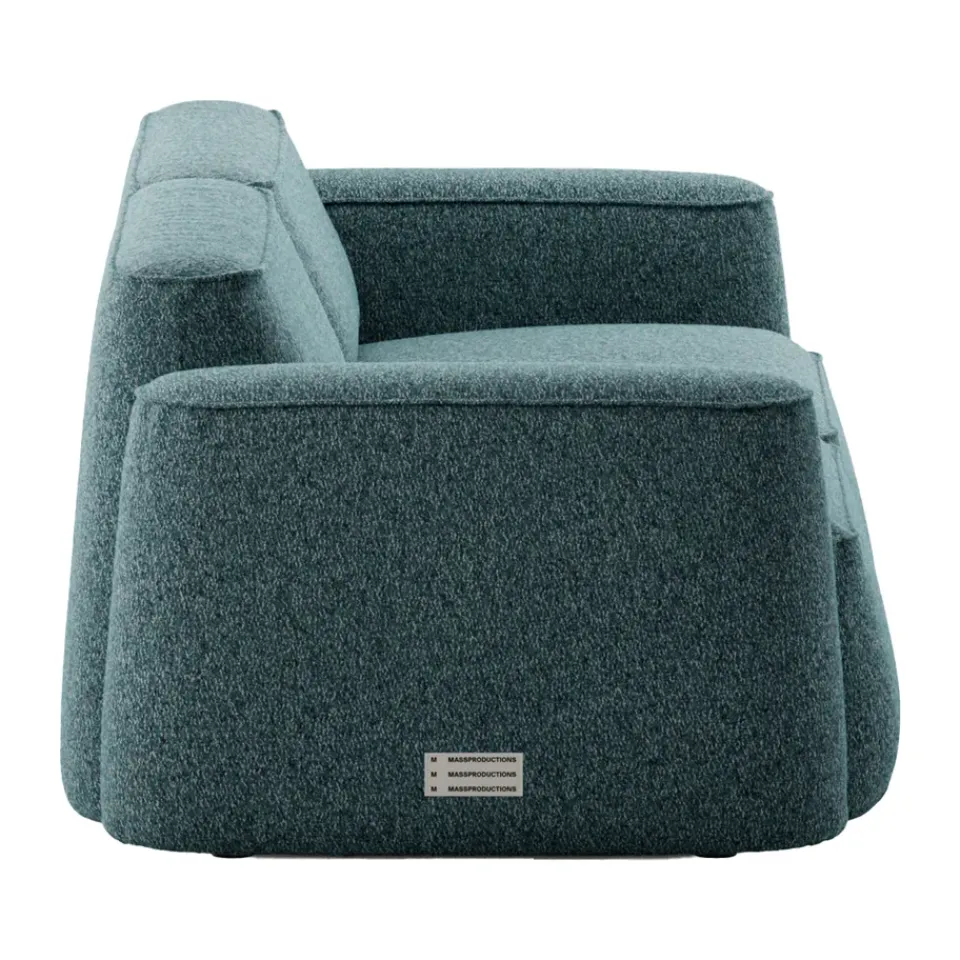 Massproductions Sofas*Patch 2.5-seater sofa, Spiral 06 Dragonfly Green