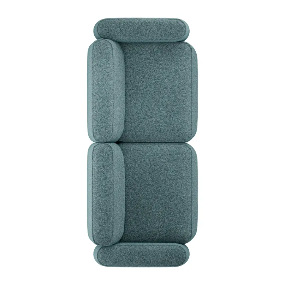 Massproductions Sofas*Patch 2.5-seater sofa, Spiral 06 Dragonfly Green