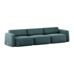 Massproductions Sofas*Patch 3-seater sofa, Spiral 06 Dragonfly Green