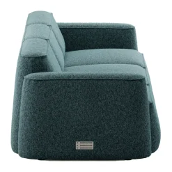 Massproductions Sofas*Patch 3-seater sofa, Spiral 06 Dragonfly Green